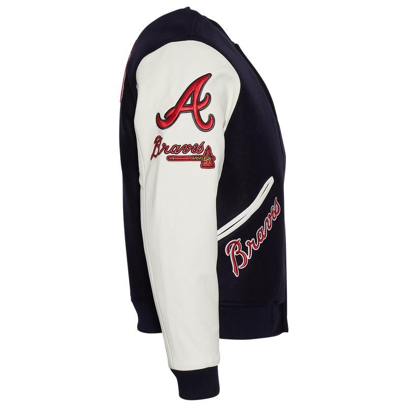 Pro Standard Braves Logo Varsity Jacket - Men's商品第4张图片规格展示