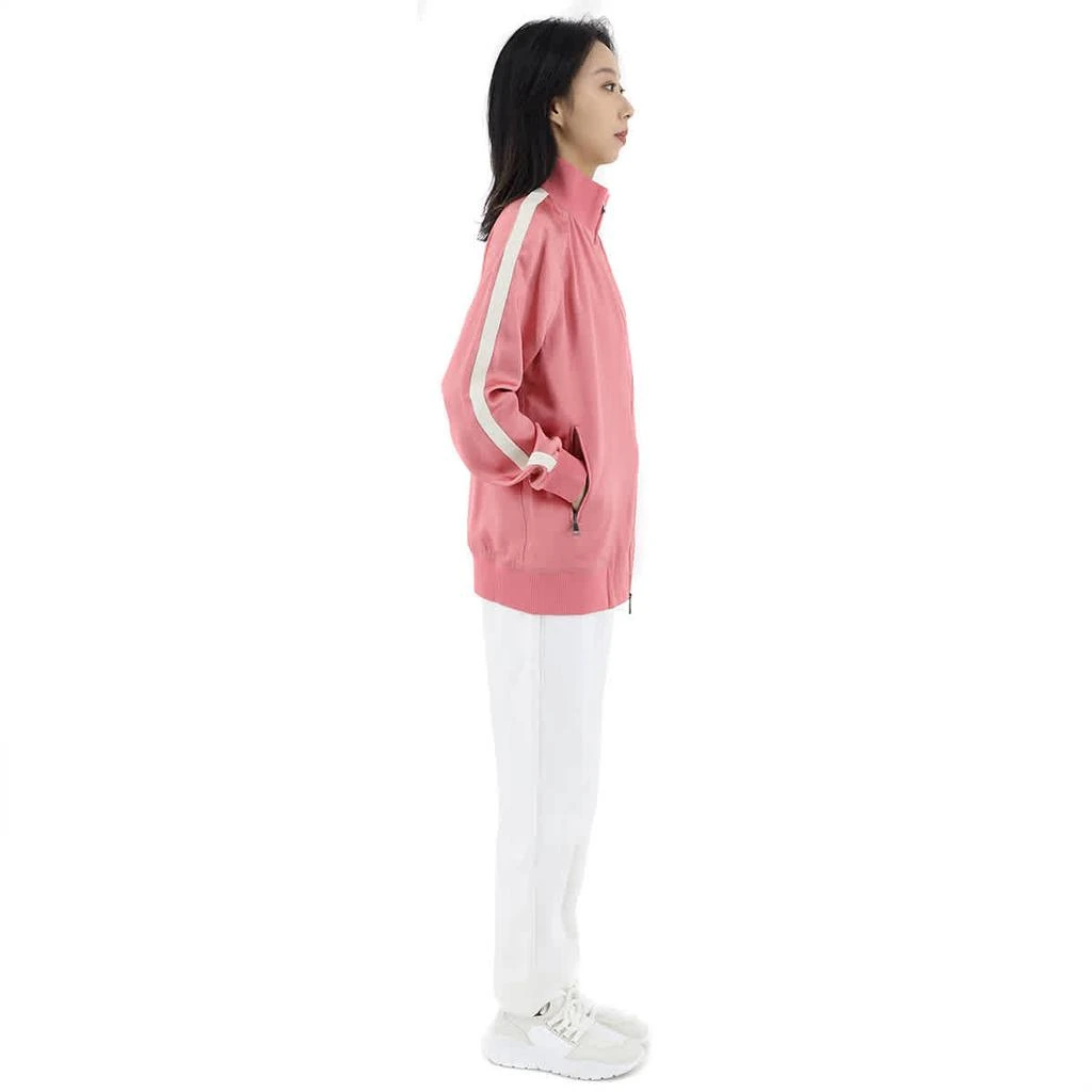 商品Moncler|Ladies Pink Satin Track Jacket,价格¥2414,第2张图片详细描述