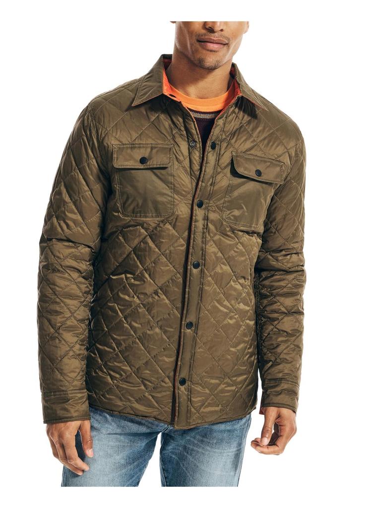 Mens Reversible Lightweight Quilted Coat商品第1张图片规格展示