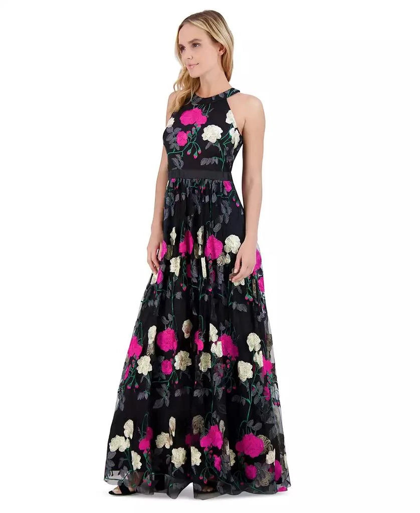 商品Eliza J|Petite Embroidered Tulle Ball Gown,价格¥2222,第3张图片详细描述