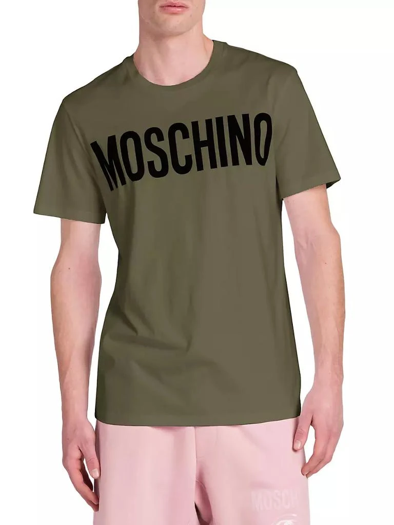 商品Moschino|Logo Cotton T-Shirt,价格¥1023,第3张图片详细描述