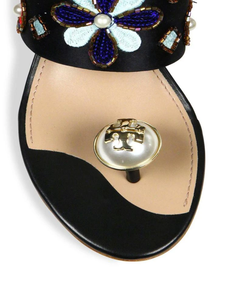 商品Tory Burch|Estella Silk Blend Ring Slide Sandals,价格¥1561,第3张图片详细描述