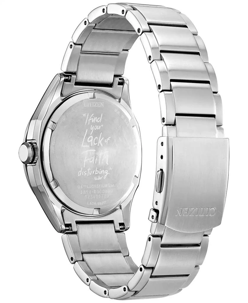 商品Citizen|Luke & Vader Duel Silver-Tone Stainless Steel Bracelet Watch 41mm,价格¥2535,第3张图片详细描述