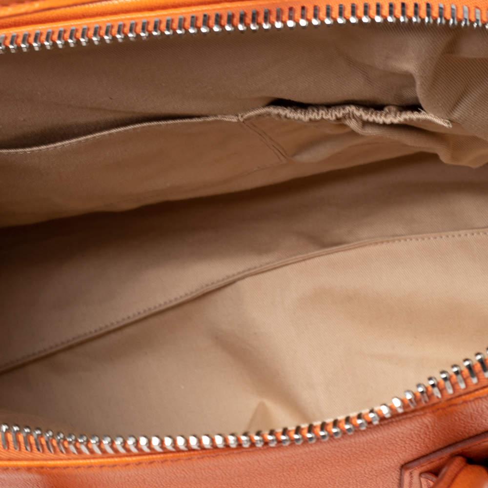 Givenchy Orange Leather Medium Antigona Satchel商品第6张图片规格展示