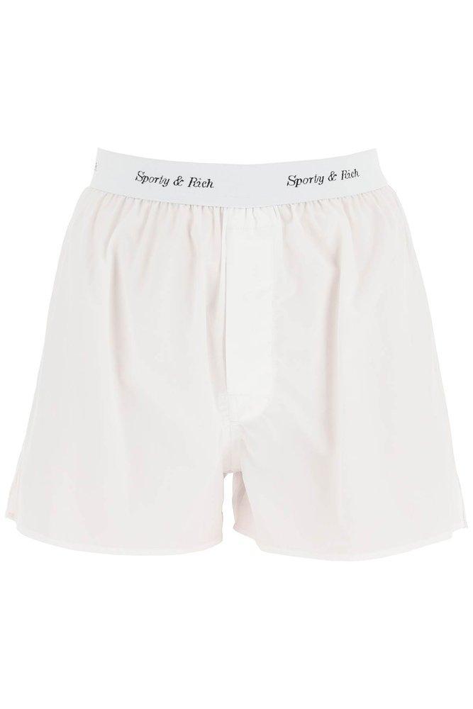 商品Sporty & Rich|Sporty & Rich Cassie Logo Band Boxer Shorts,价格¥546-¥683,第1张图片