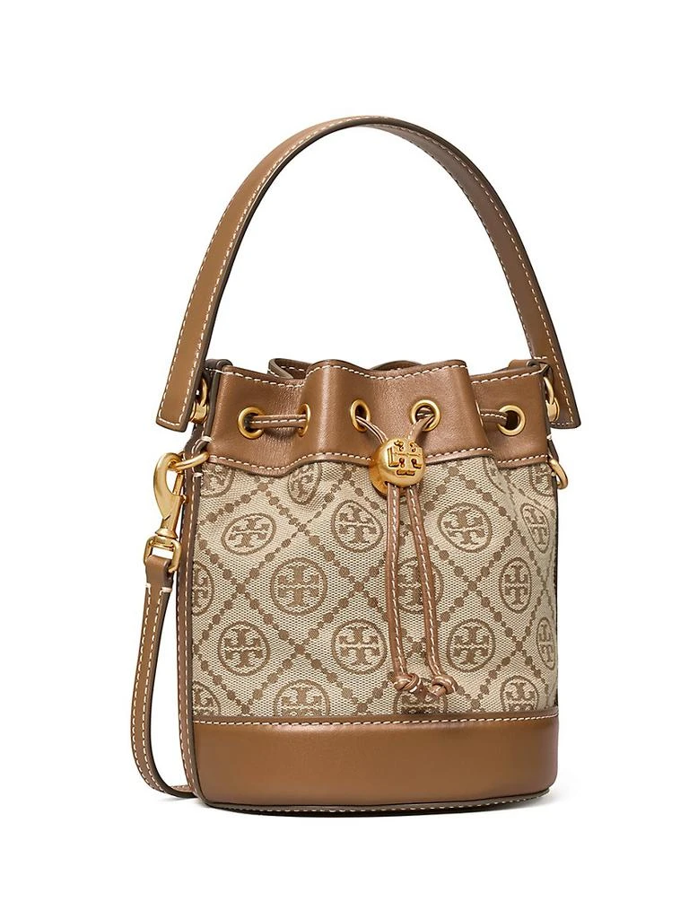 商品Tory Burch|T Monogram Jacquard Mini Bucket Bag,价格¥2764,第3张图片详细描述