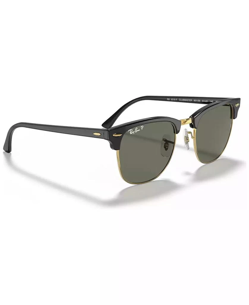 Unisex Polarized Low Bridge Fit Sunglasses, RB3016F CLUBMASTER CLASSIC 55 商品