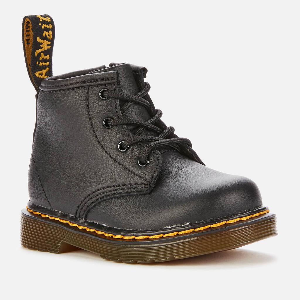 Dr. Martens Toddlers' 1460 Leather Lace-Up 4 Eye Boots - Black商品第2张图片规格展示
