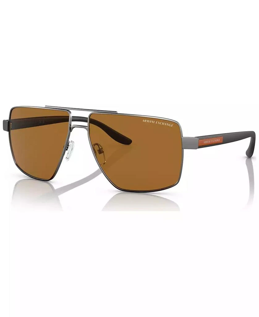 商品Armani Exchange|Men's Polarized Sunglasses, AX2037S60-P,价格¥803,第1张图片