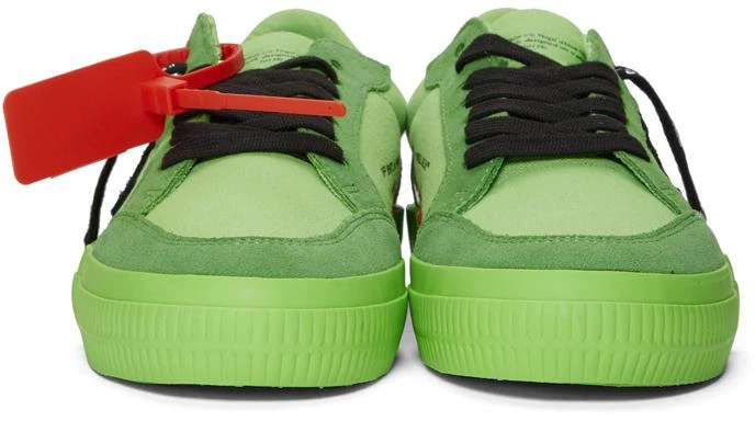 商品Off-White|SSENSE Exclusive Green Low Vulcanized 运动鞋,价格¥2708,第2张图片详细描述