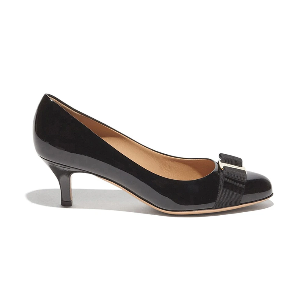 商品Salvatore Ferragamo|SALVATORE FERRAGAMO 黑色女士高跟鞋 0574558,价格¥3394,第1张图片