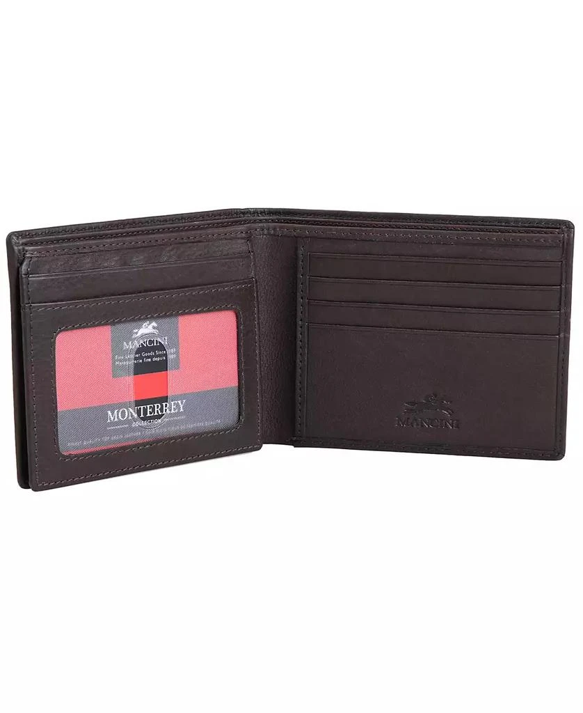 商品Mancini Leather Goods|Men's Monterrey Collection Left Wing Wallet,价格¥163,第5张图片详细描述