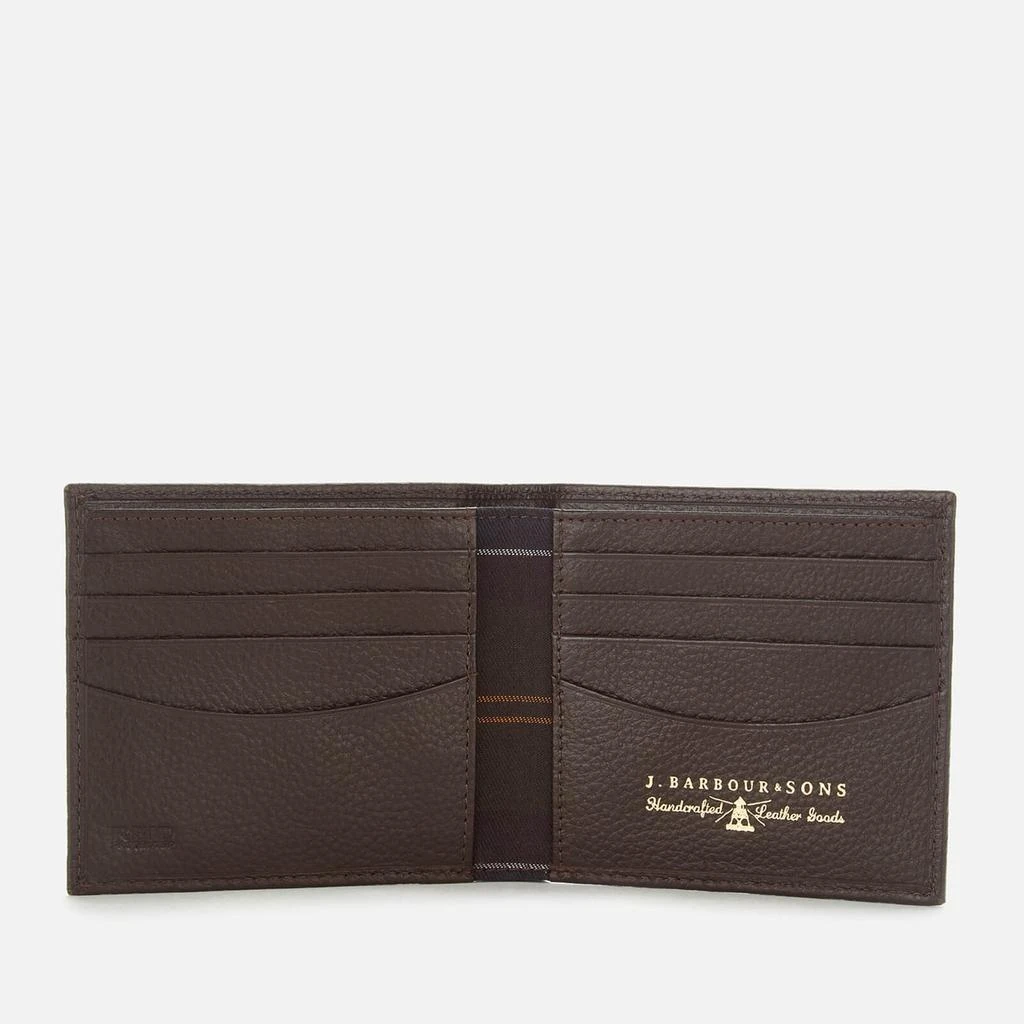 商品Barbour|Barbour Heritage Men's Amble Leather Billfold Wallet - Dark Brown,价格¥388,第3张图片详细描述
