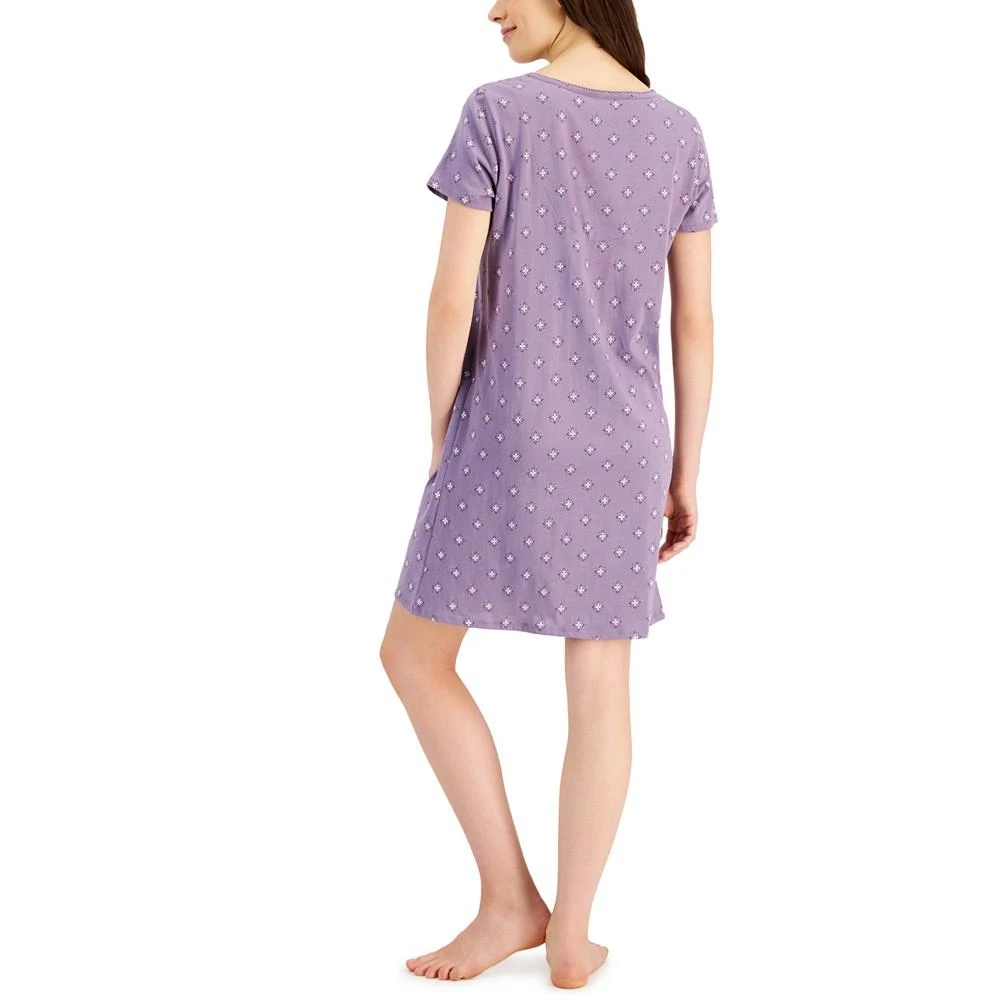 商品Charter Club|Women's Short Sleeve Cotton Essentials Chemise Nightgown, Created for Macy's,价格¥90,第2张图片详细描述
