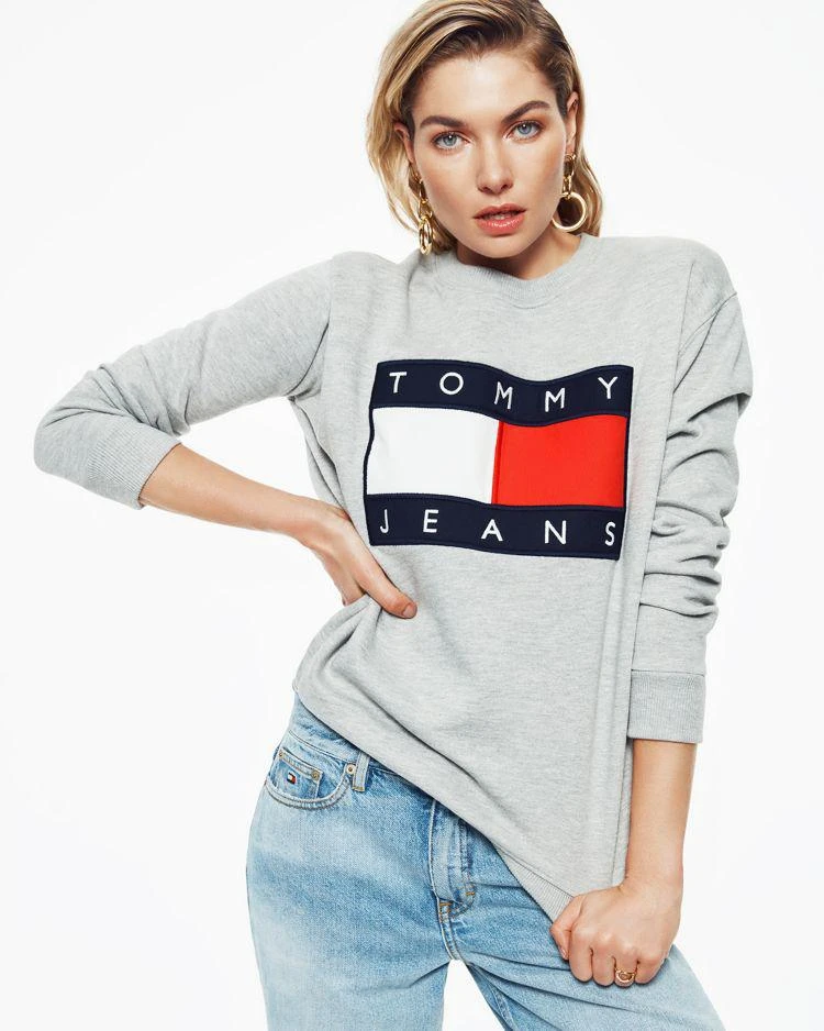 商品Tommy Jeans|圆领logo印花卫衣,价格¥976,第3张图片详细描述