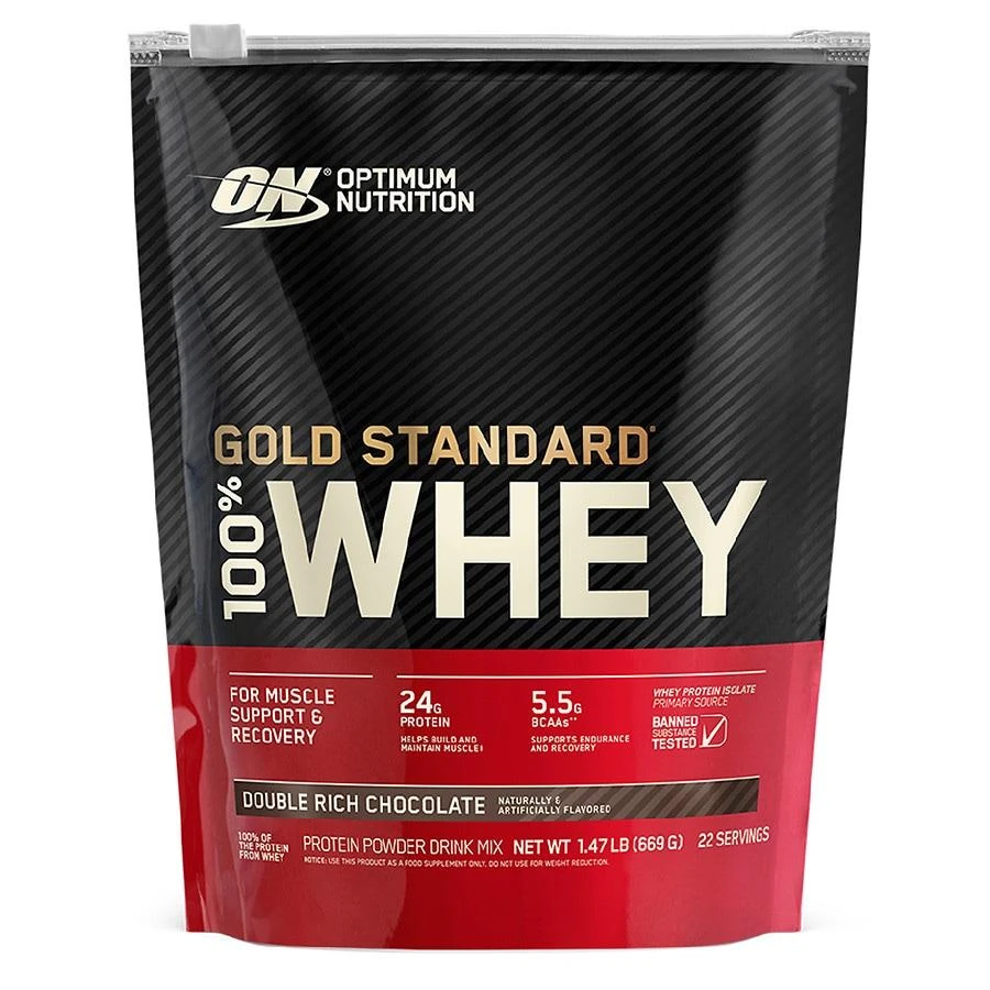 商品Optimum Nutrition|100% Whey Protein Powder Double Rich Chocolate,价格¥236,第1张图片