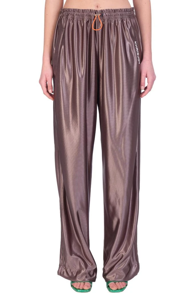 商品Khrisjoy|Khrisjoy Pants In Taupe Polyester,价格¥2323,第1张图片