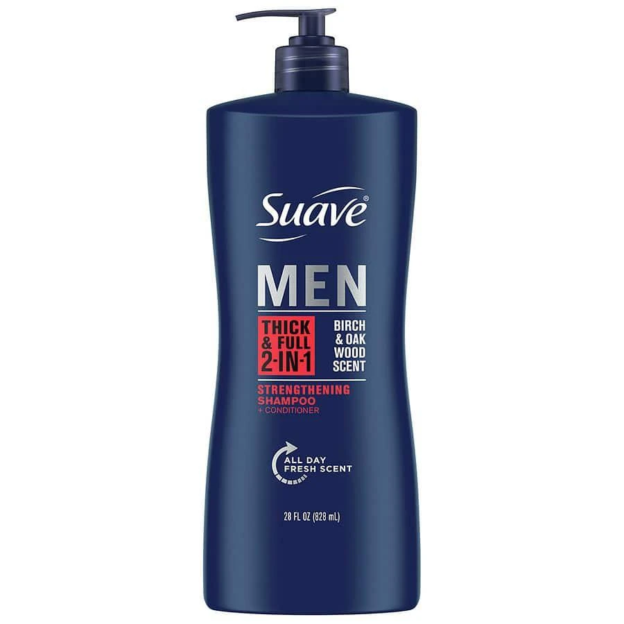 商品Suave|Thick & Full 2 in 1 Shampoo and Conditioner Birch & Oak Wood,价格¥23,第1张图片