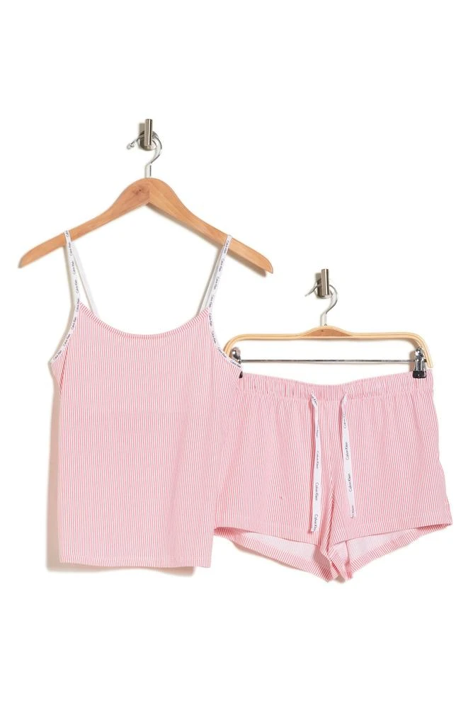 商品Calvin Klein|Stretch Cotton Camisole & Shorts Pajamas,价格¥166,第3张图片详细描述