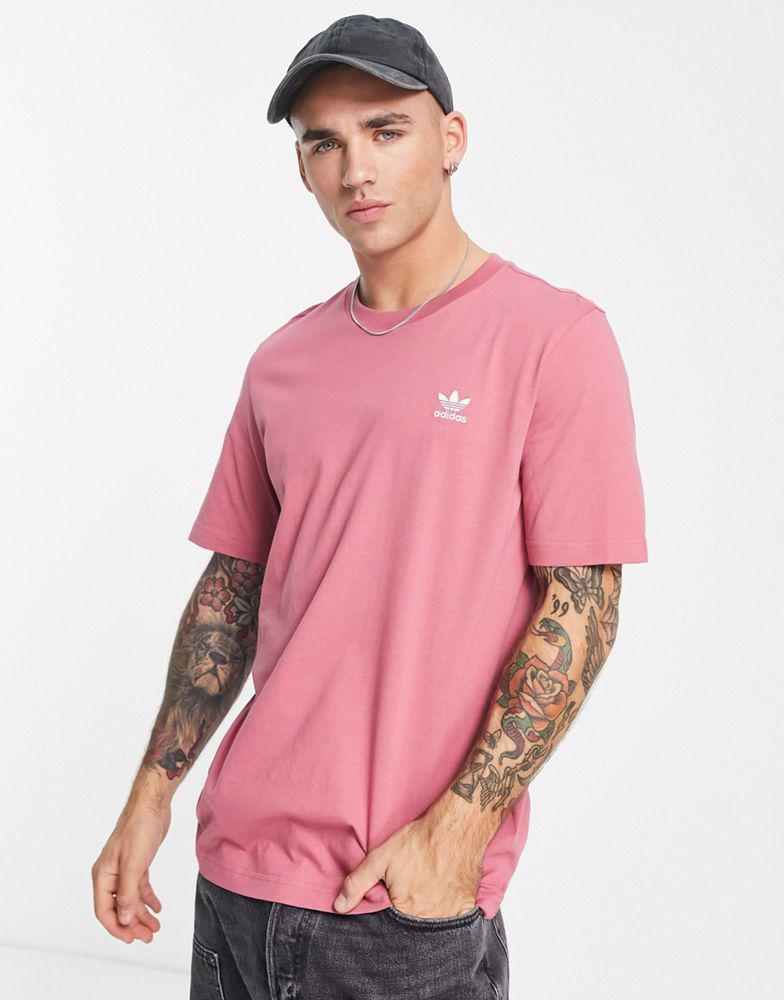 商品Adidas|adidas Originals Trefoil Essentials logo t-shirt in dusty pink,价格¥201,第1张图片