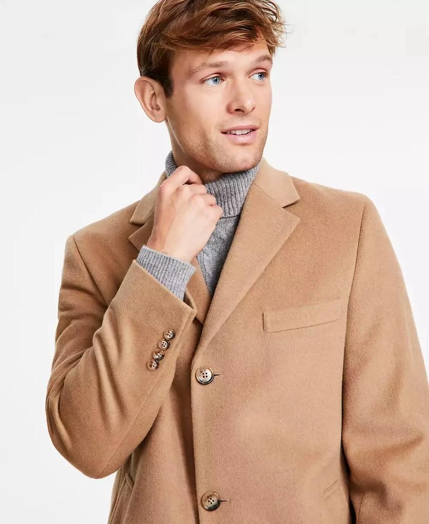 商品Michael Kors|Men's Classic-Fit Solid Wool Blend Overcoats,价格¥1334,第4张图片详细描述