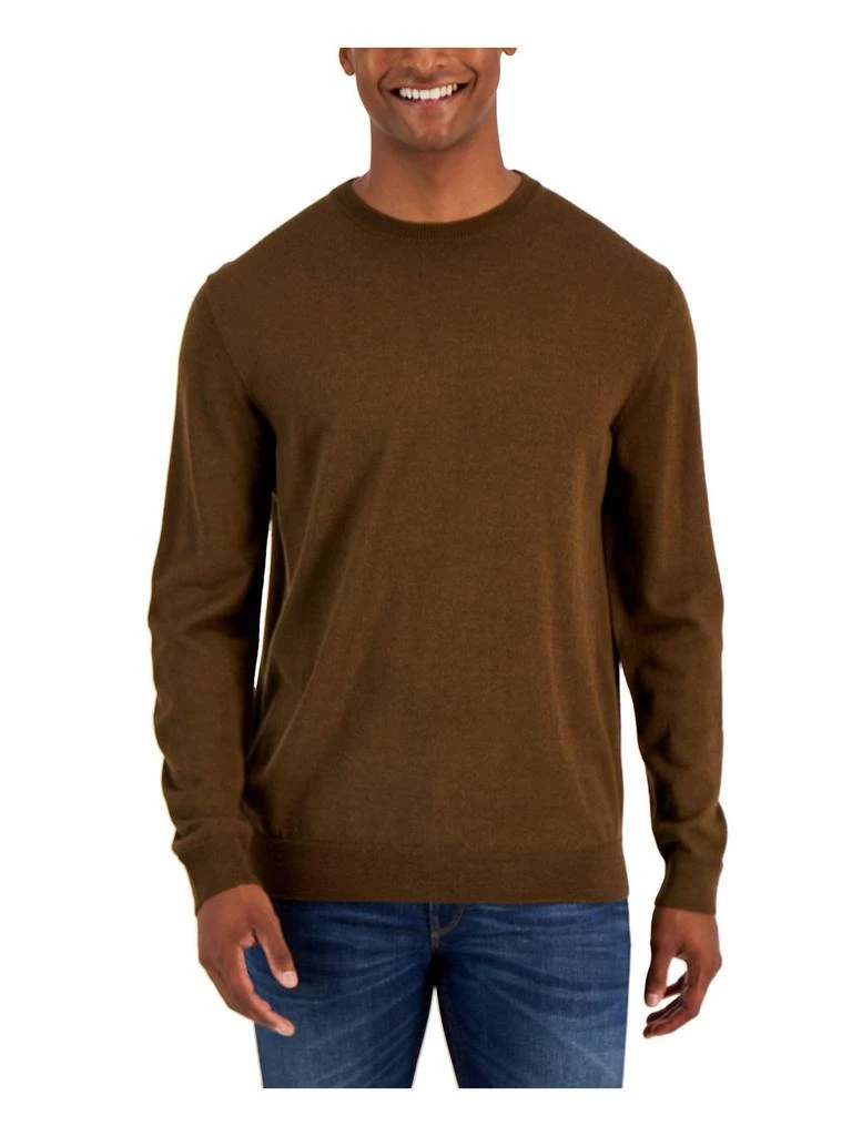 Mens Merino Wool Heathered Pullover Sweater 商品