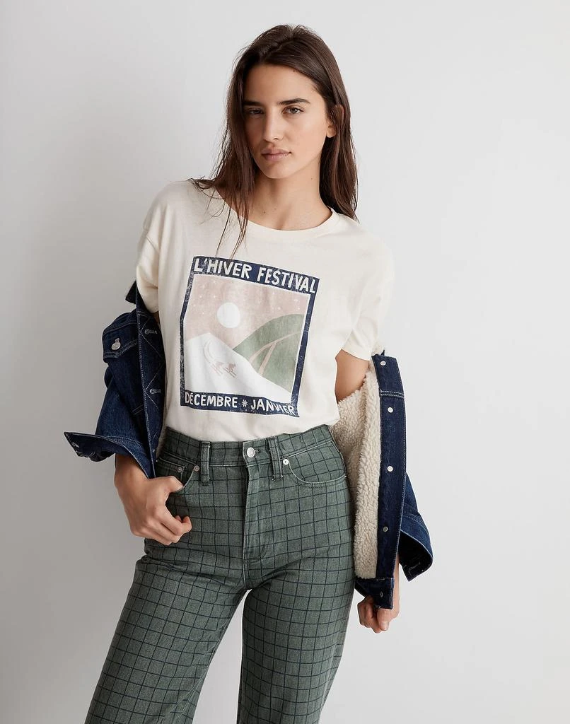 商品Madewell|L'hiver Softfade Cotton Oversized Tee,价格¥237,第1张图片