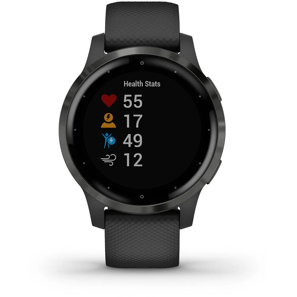 Unisex vivoactive 4S Black Silicone Strap Touchscreen Smart Watch 40mm 商品