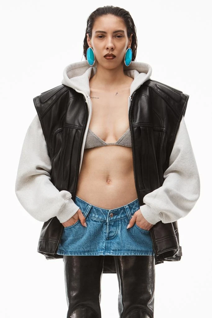 商品Alexander Wang|PLUNGING SKORT IN DENIM,价格¥1135,第5张图片详细描述