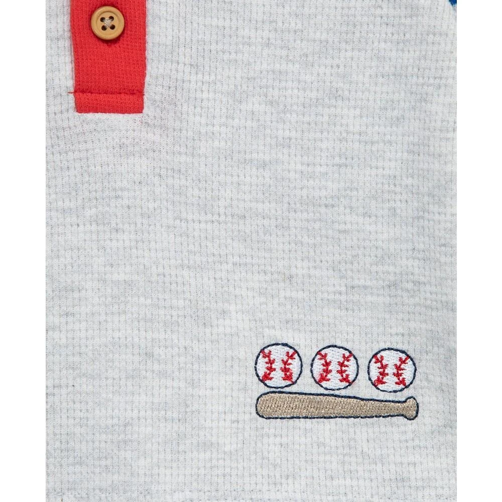 商品Little Me|Baby Boys Baseball T-shirt, Jogger Pants and Socks, 3 Piece Set,价格¥209,第3张图片详细描述