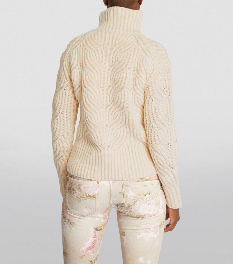 商品Zimmermann|Cable Knit Cosmic Rollneck Sweater,价格¥5533,第6张图片详细描述