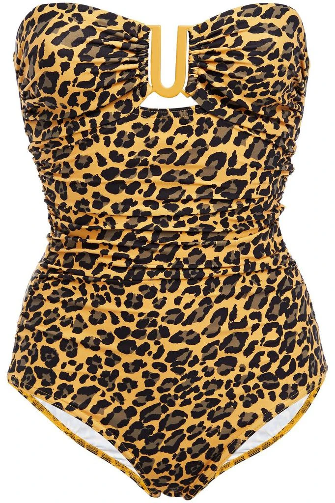 商品Zimmermann|Separates Sculpt Link leopard-print bandeau swimsuit,价格¥717,第3张图片详细描述