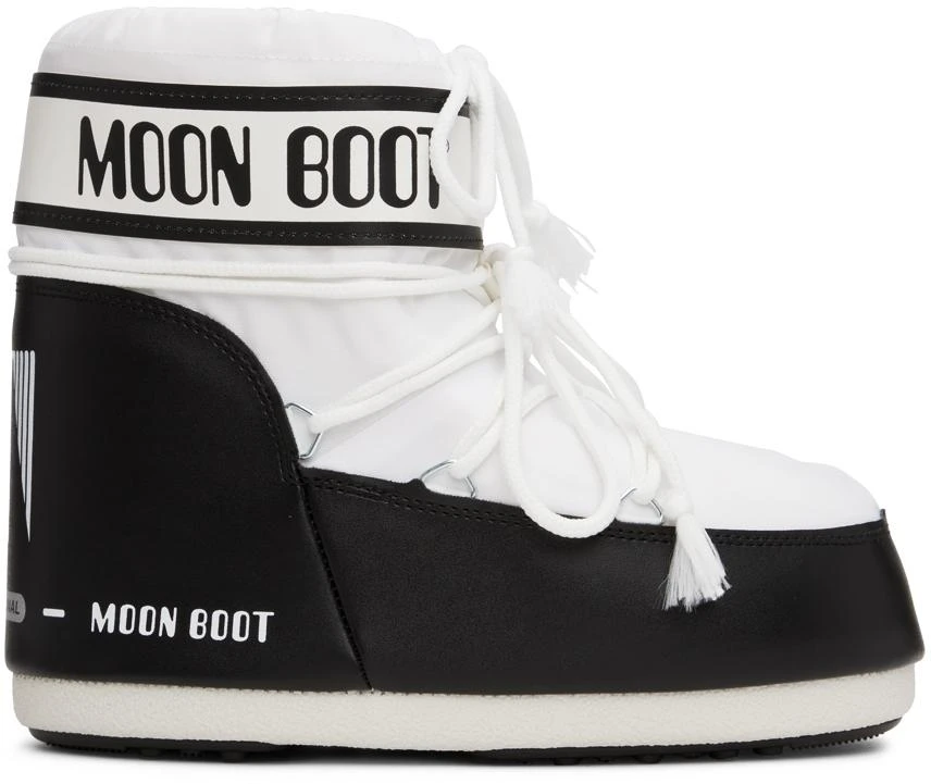 商品Moon Boot|White & Black Icon Boots,价格¥1315,第1张图片