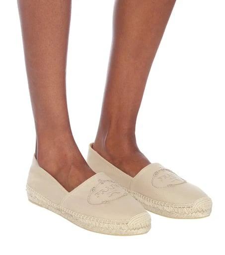 商品Prada|Logo canvas espadrilles,价格¥4883,第4张图片详细描述