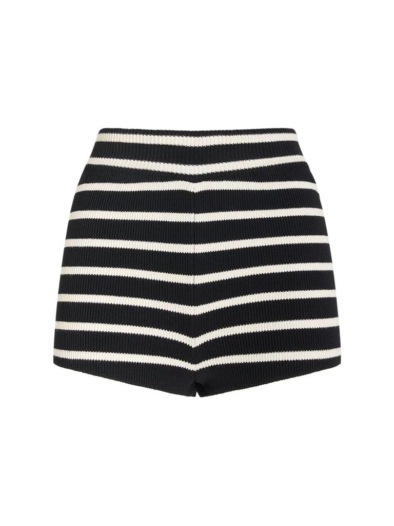 商品AMI|Ami Striped Sailor Cotton Mini Shorts,价格¥952,第1张图片