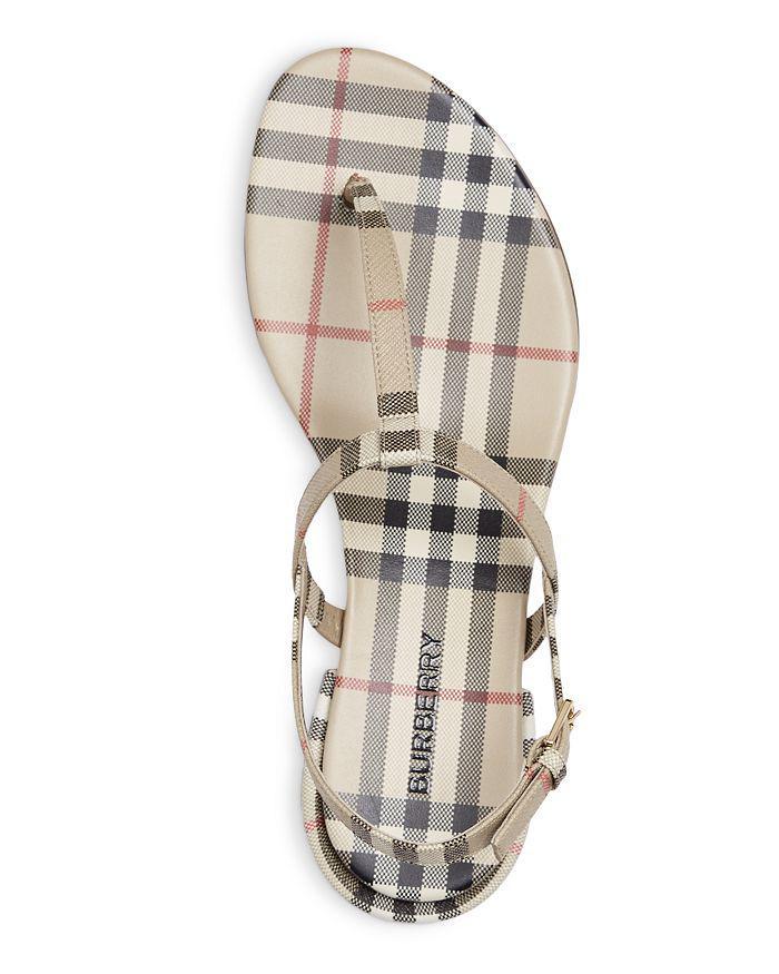 商品Burberry|Women's Emily Vintage Check Thong Sandals,价格¥4780,第6张图片详细描述