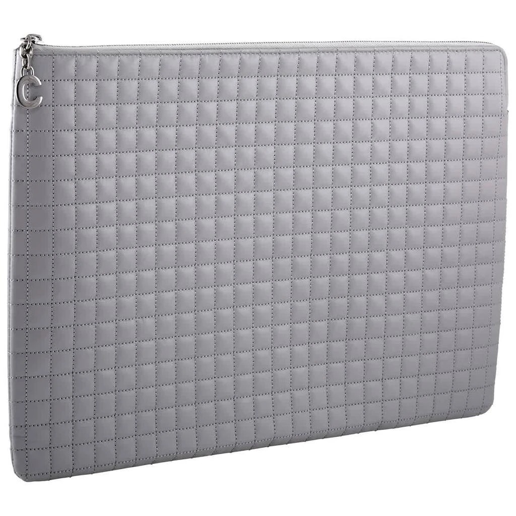 商品Celine|C Charm Large Quilted Pouch- Grey,价格¥3455,第3张图片详细描述