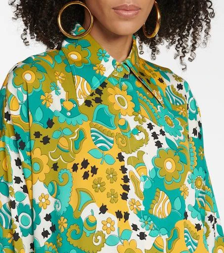 商品Dolce & Gabbana|花卉真丝混纺缎布衬衫,价格¥8169,第4张图片详细描述