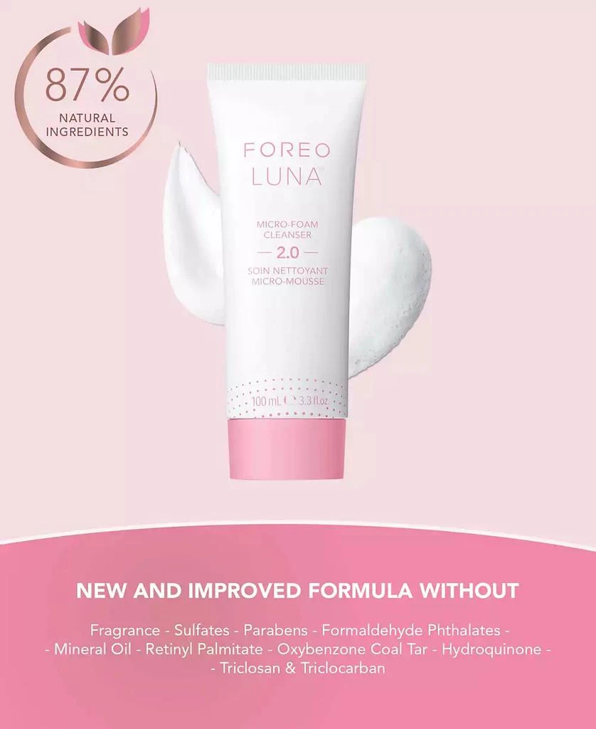 商品Foreo|LUNA Micro-Foam Cleanser, 2 ml, 100 ml,价格¥347,第4张图片详细描述