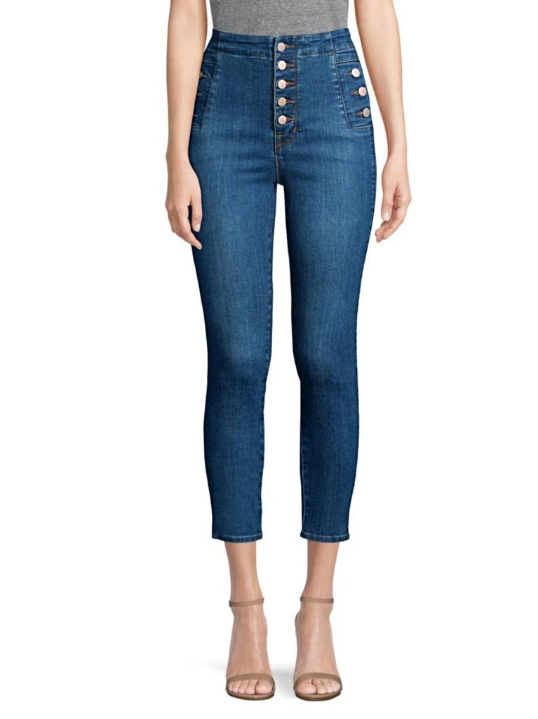 商品J Brand|J Brand - Natasha Sky High-Rise Crop Skinny Jeans,价格¥619,第2张图片详细描述