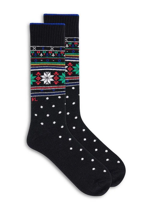 商品Ralph Lauren|Snowflake Fair Isle Socks,价格¥180,第1张图片