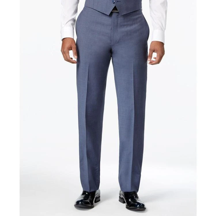 Men's Extra-Slim Fit Light Blue Neat Vested Suit 商品
