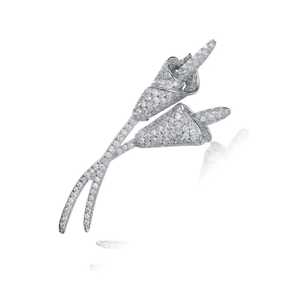 商品Megan Walford|Sterling Silver White Cubic Zirconia Pin,价格¥1376,第2张图片详细描述
