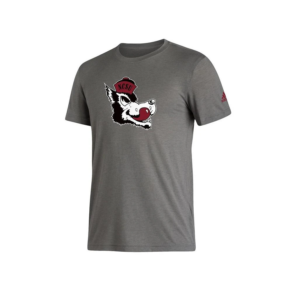 商品Adidas|Men's Gray NC State Wolfpack Basics Heritage Tri-Blend T-shirt,价格¥190,第2张图片详细描述