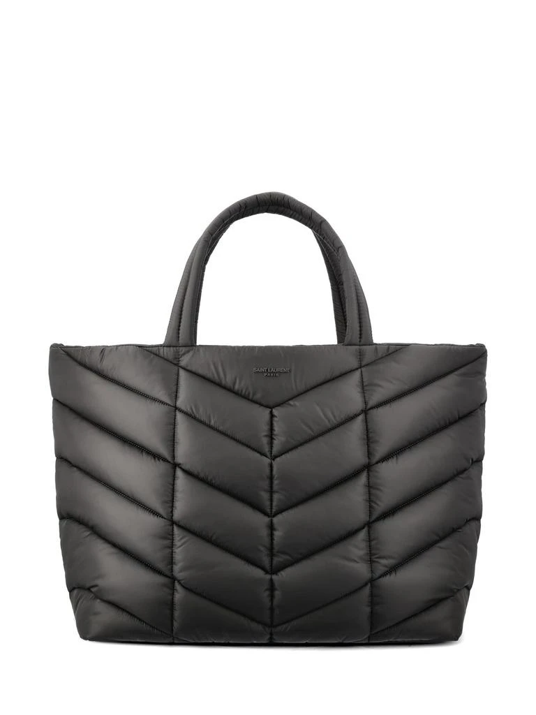 商品Yves Saint Laurent|Saint Laurent Logo Detailed Puffer Tote Bag,价格¥12821,第1张图片