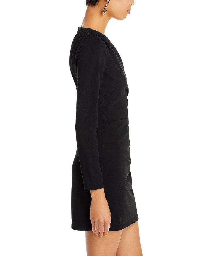 商品AQUA|Draped Long Sleeve Mini Sheath Dress - 100% Exclusive,价格¥663,第3张图片详细描述