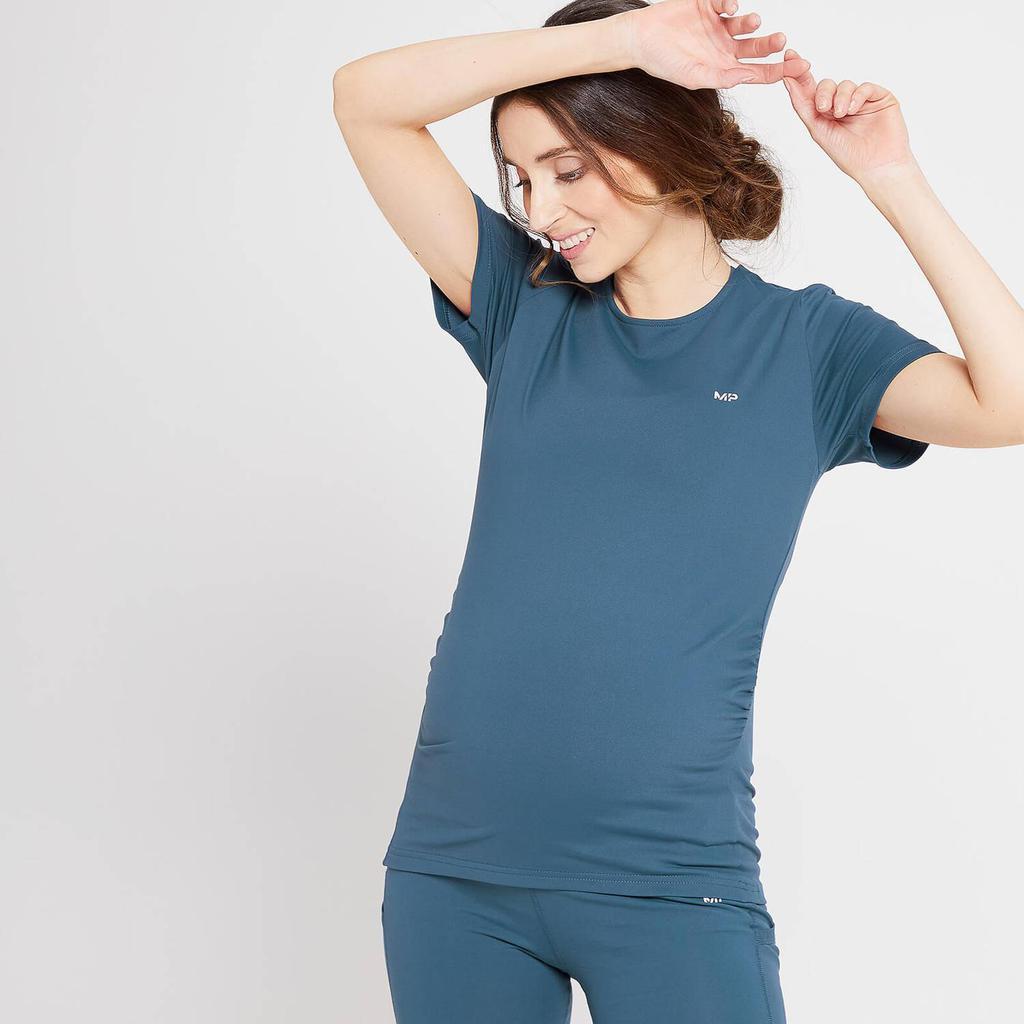 商品Myprotein|MP Women's Power Maternity Short Sleeve Top - Dust Blue,价格¥171,第1张图片