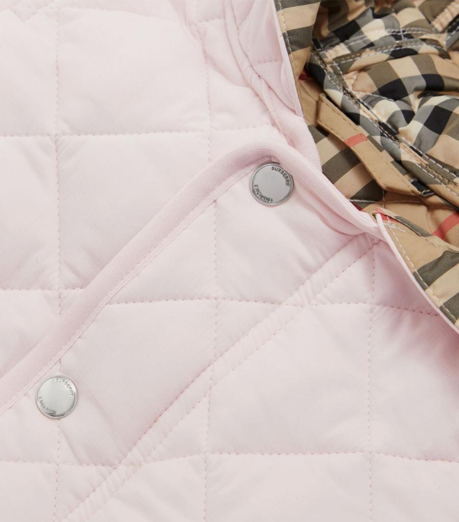 Diamond quilted nylon hooded jacket商品第8张图片规格展示