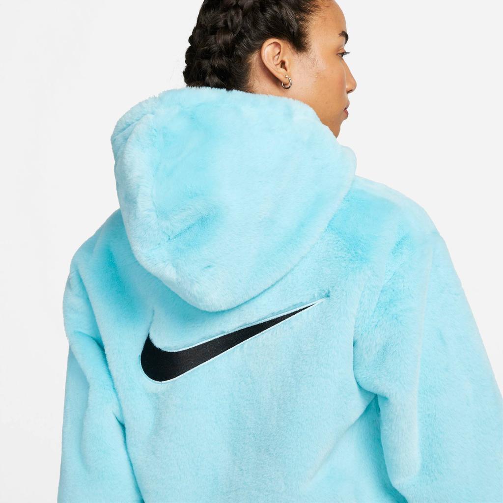 商品NIKE|Nike Women's Sportswear Essentials Faux Fur Full-Zip Jacket,价格¥655-¥876,第7张图片详细描述