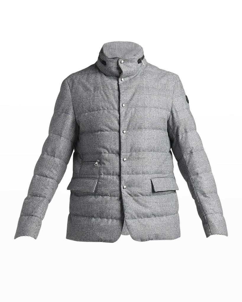 商品Moncler|Men's Danthonie Glen Check Down Jacket,价格¥20706,第4张图片详细描述